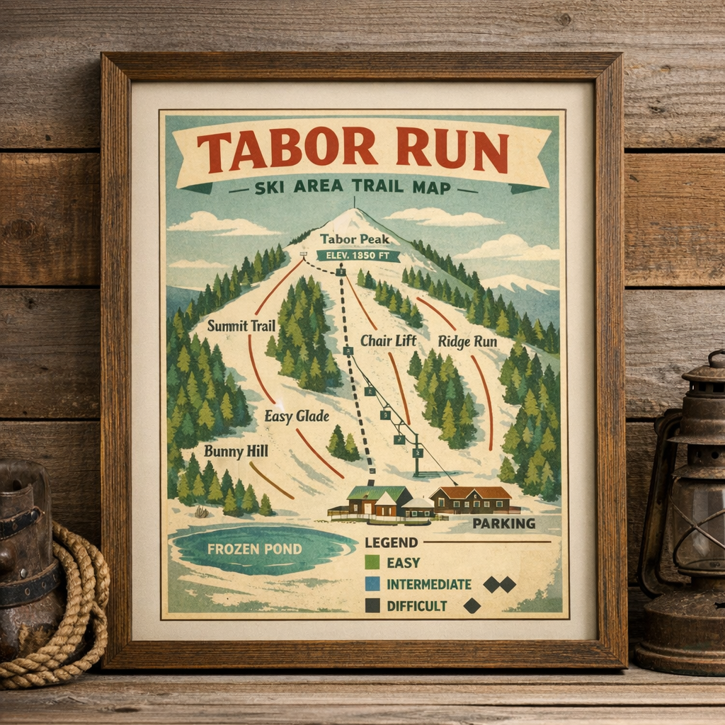 Trail Map Poster